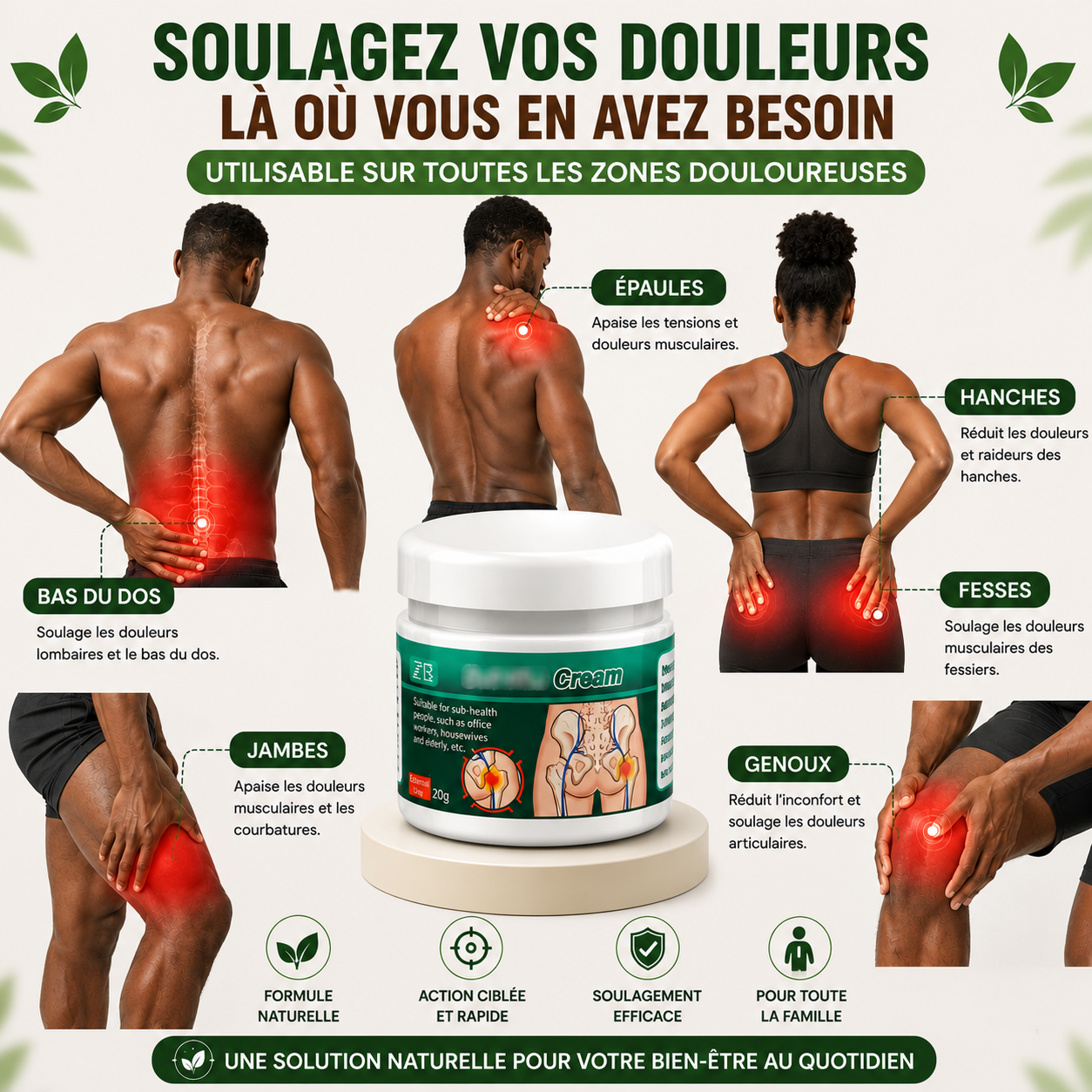 PACK 2 BOITS POMMADE TRAITEMENT DOULEURS
