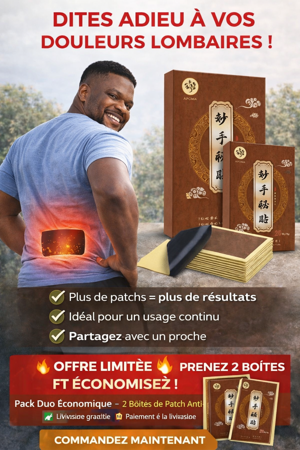 Pack Duo Économique – 2 Boîtes de Patch Anti-Douleur